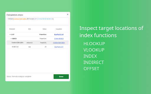 Formula Explorer from Chrome web store to be run with OffiDocs Chromium online